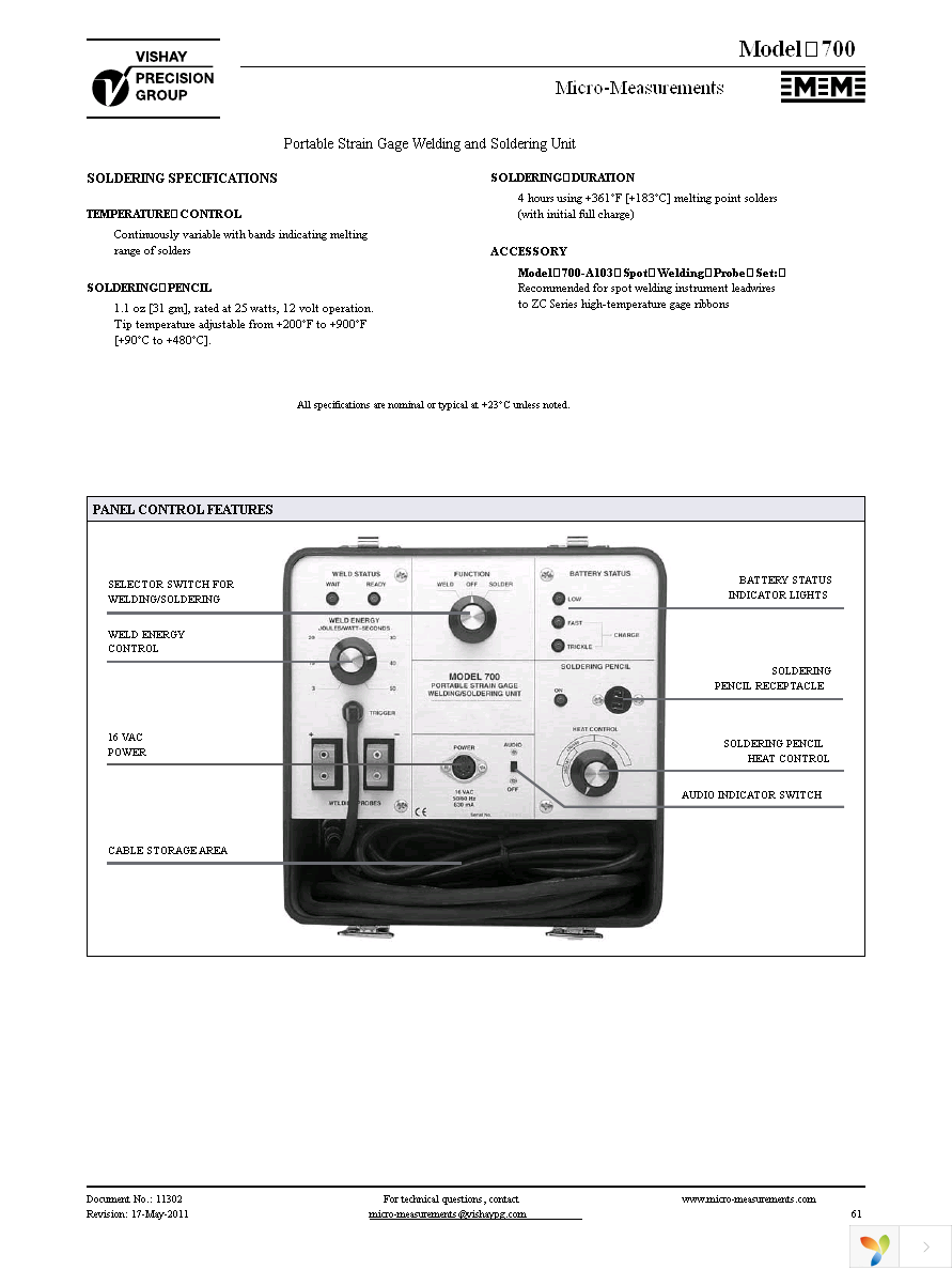 MODEL 700 Page 2